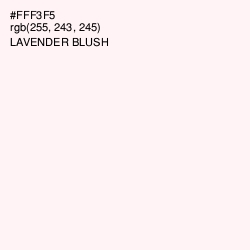#FFF3F5 - Lavender blush Color Image